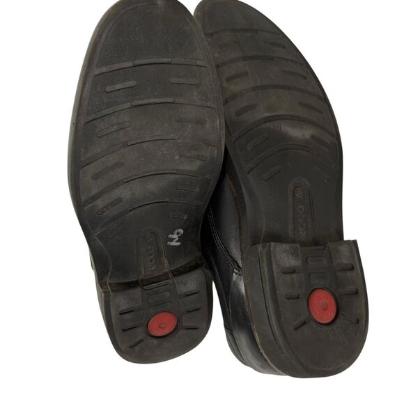 Ecco Holton Apron Toe Tie Oxford Shoes Men EU 42 US 8 Black Leather Dress Lace main image 4